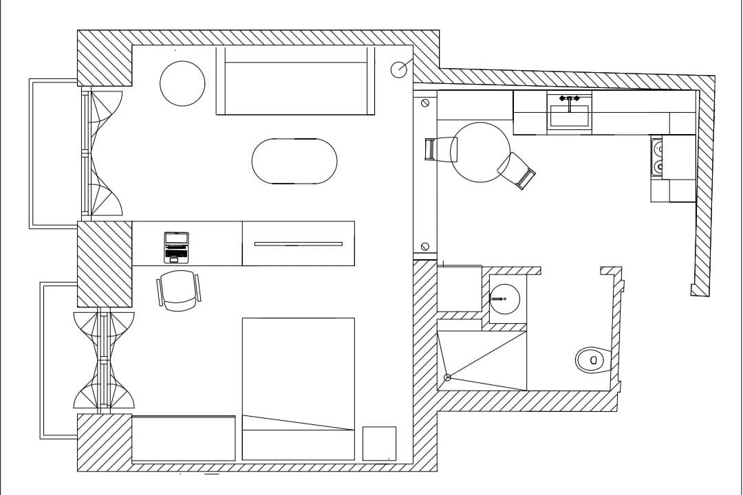 Plano Apartamento 1